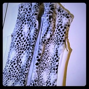 Faux fur vest